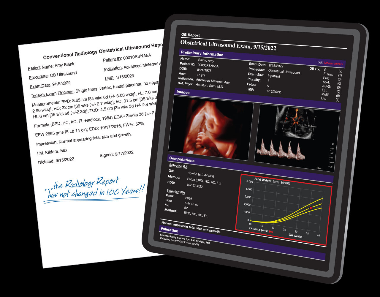 Ultrasound Structured Reporting Software